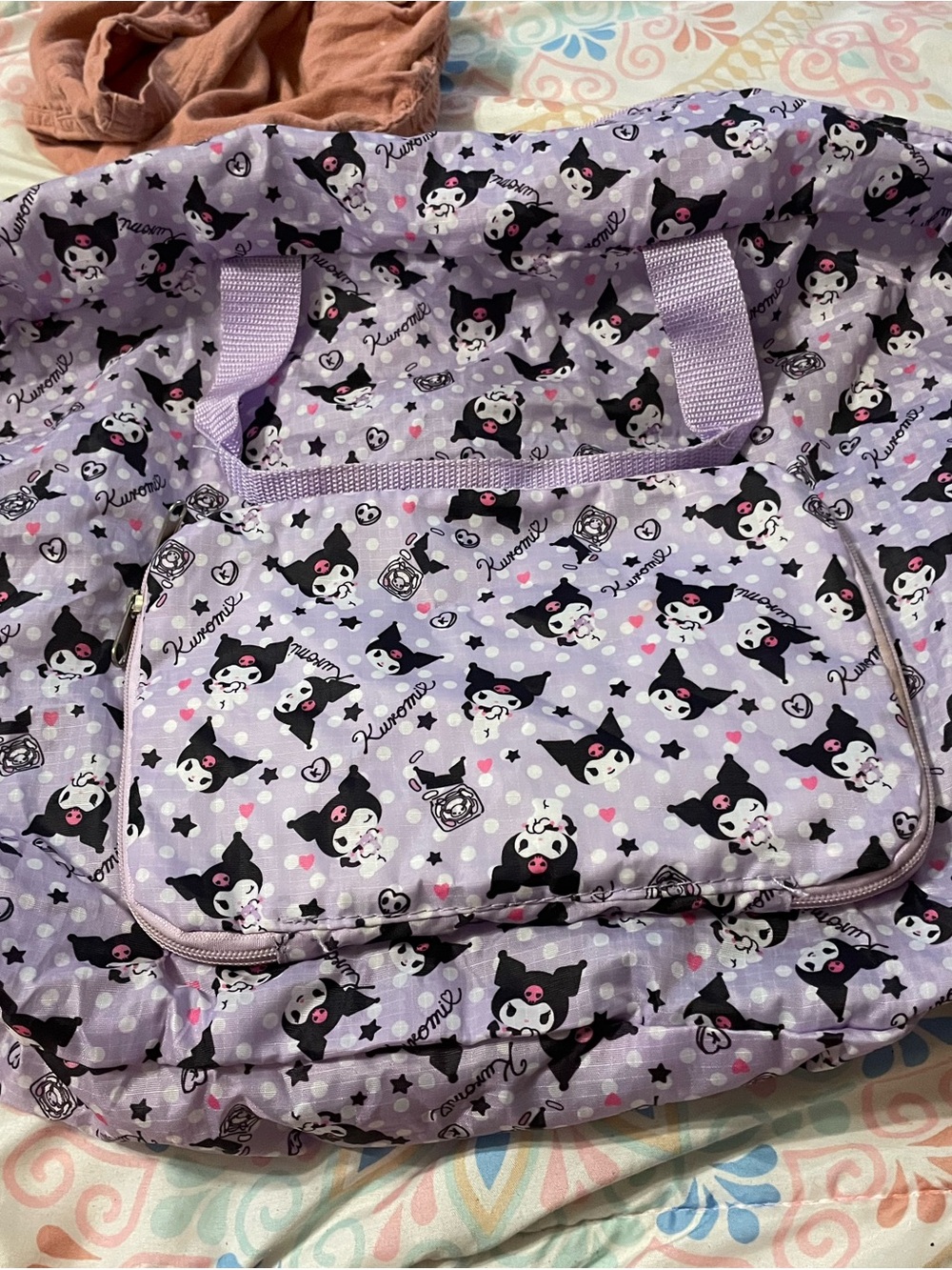 Lavender Character Tote Bag